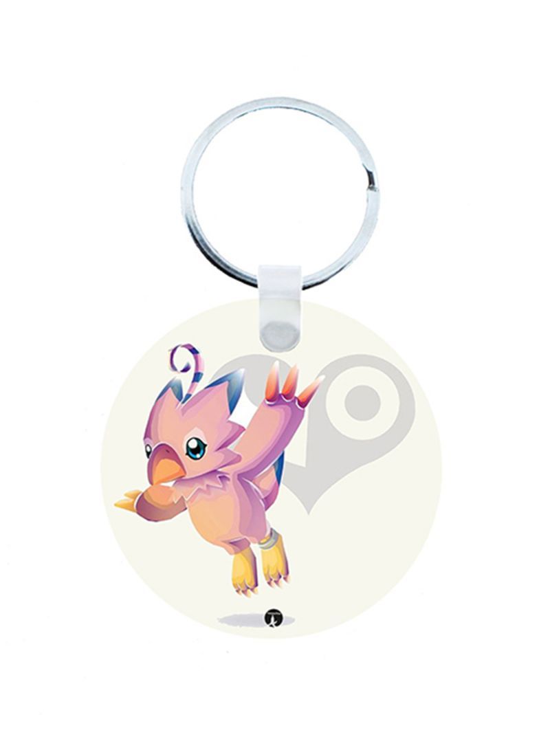 RKN Digimon Anime Wooden Keychain