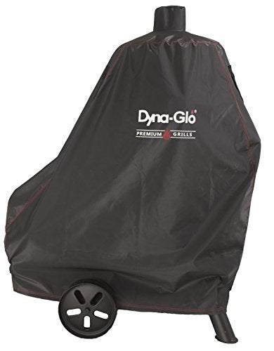 Dyna-Glo DG1382CSC Vertical Offset Charcoal Smoker Grill Cover, Fits Size Up to: 45.5in W x 18.5in D x 48.9in H, Black - Image 1