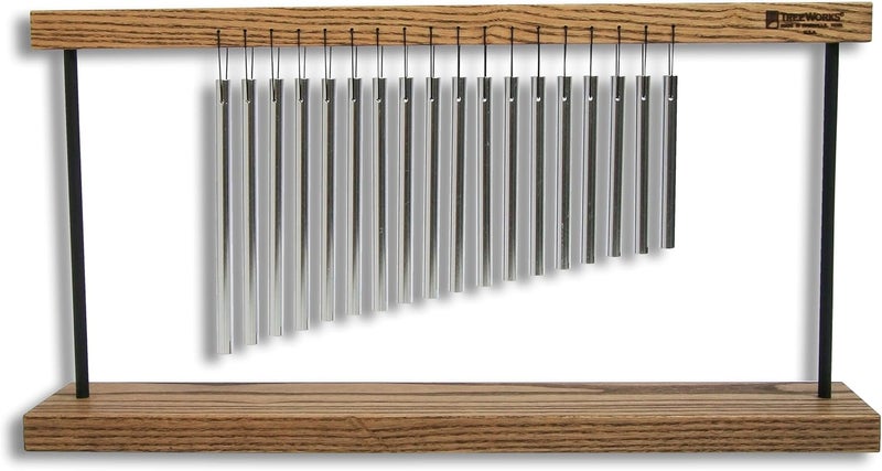 TreeWorks Chimes Medium Top Bar Chime â€” MADE IN U.S.A. â€” For Percussion Tables, Desks, Classroom Music, Meditation or Yoga, Includes Tennessee Hardwood Stand, inch (TRE9t) - Image 1