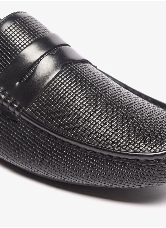 LBL by Shoexpress Men's Textured Slip-On Loafers