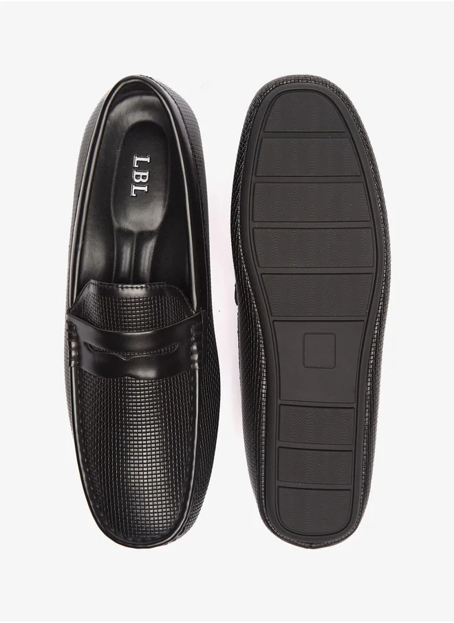 LBL by Shoexpress Men's Textured Slip-On Loafers