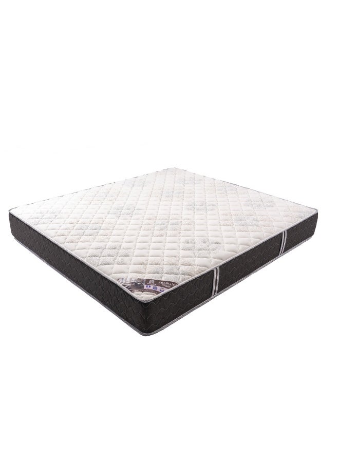 Almutlaq Furniture Arabian Night - Bonnell Spring Mattress For Soothing Rest and Relaxation Offering Extra Support With Great Sleep Experience - Double Size 200x120x24 CM - Color: White Dark Grey  - Image 5