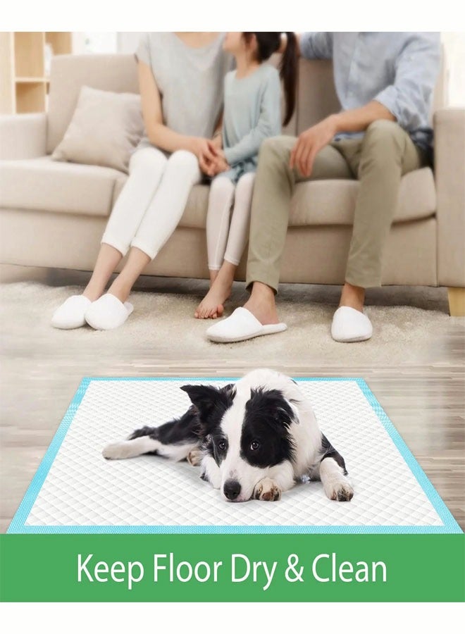 100 قطعة حصائر تدريب للكلاب سميكة ماصة للغاية مزود بحصائر للكلاب تمنع التسرب لتدريب الجراء والقطط والأرانب حصائر للتبول للحيوانات الأليفة - Image 3