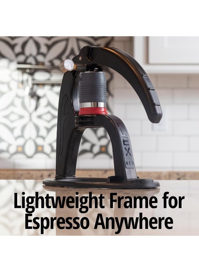 Flair Flair The NEO Flex: Direct Lever Manual Espresso Maker for Home with Two Portafilters, Black - Image 2