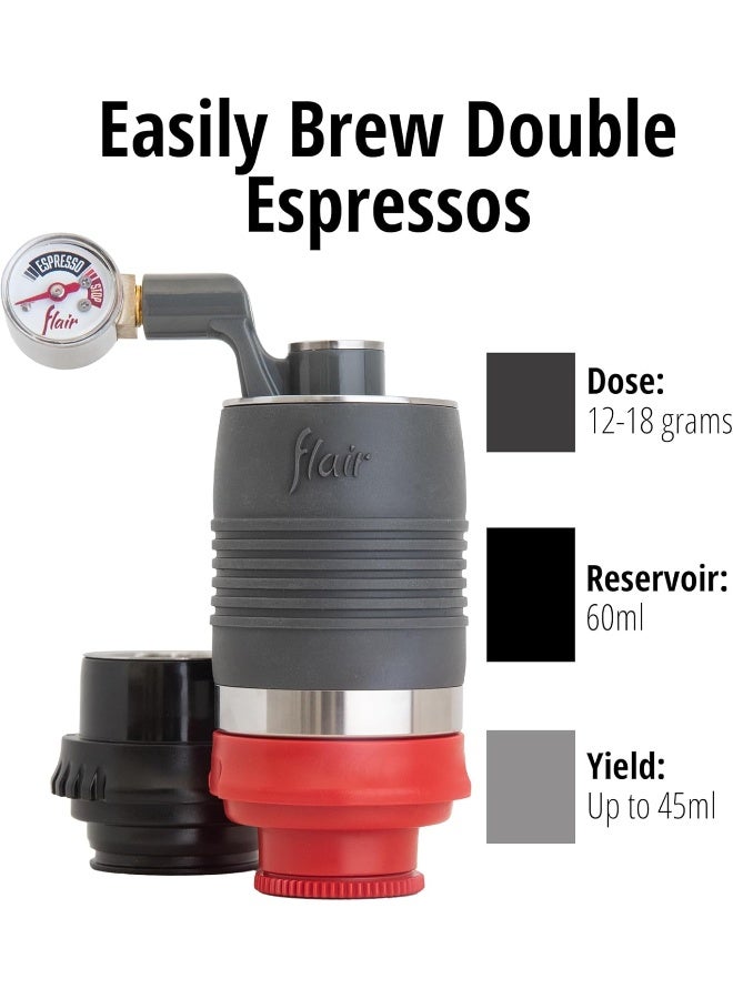 Flair Flair The NEO Flex: Direct Lever Manual Espresso Maker for Home with Two Portafilters, Black - Image 3