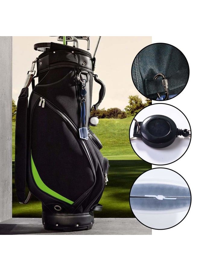OBTANIM 2 Pack Golf Club Brush Groove Cleaner Tools with Retractable Zip-line Aluminum Carabiner for Golf Club Bag Accessories (Red and Black) - Image 5