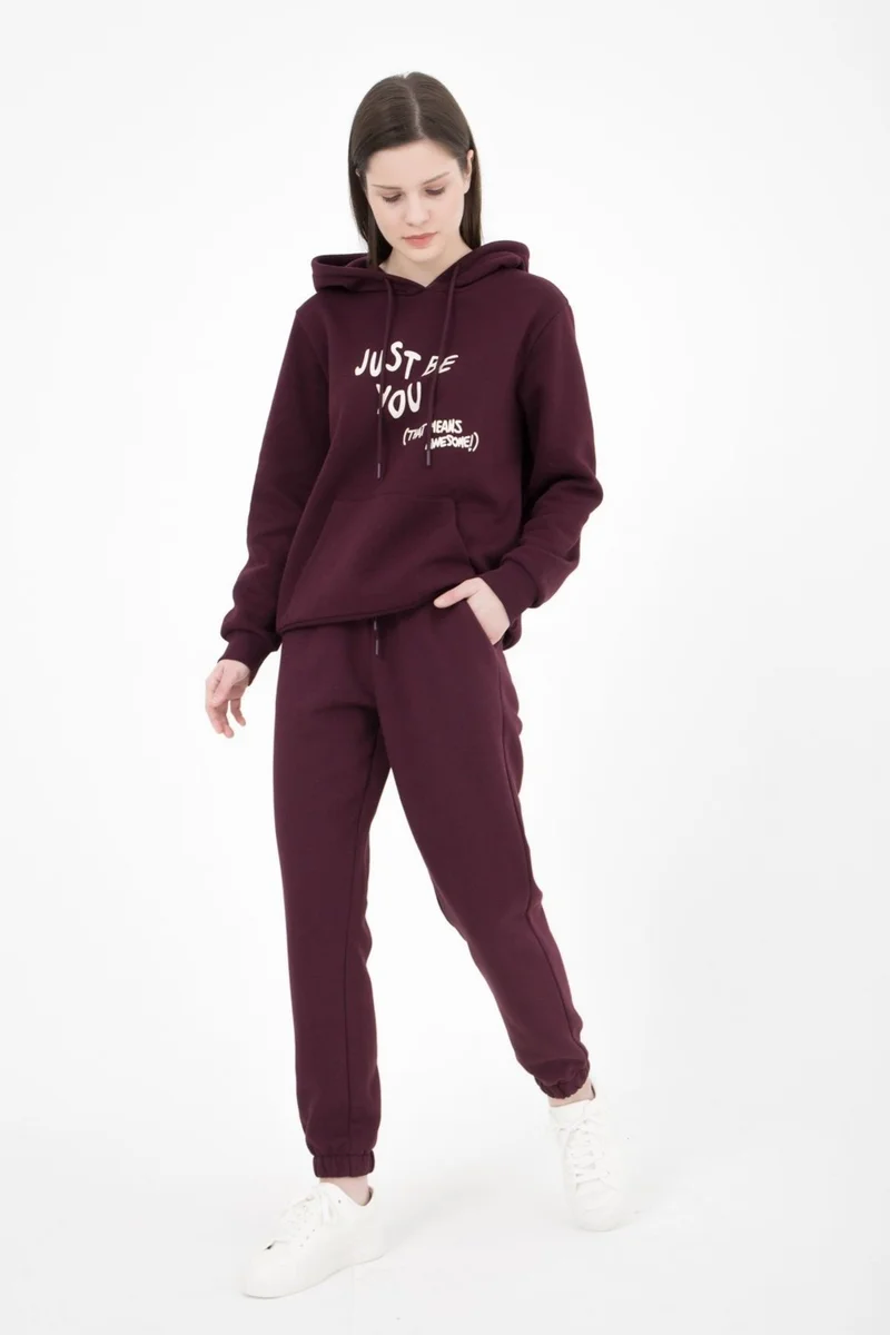 Defy's Women's Jogger Sweatpants Plum
