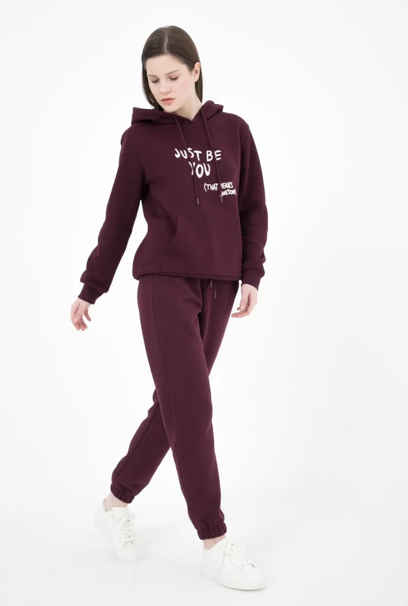 Defy's Women's Jogger Sweatpants Plum
