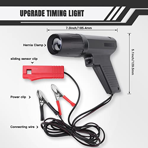 ROADGIVE 12V Engine Timing Light Strobe Lamp Inductive Petrol Ignition Timing Light Automotive Tool with Spark Plug Tester for Car Motorcycle Marine Lawnmower - Image 2