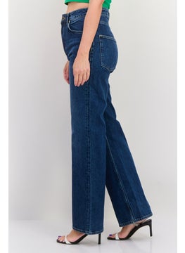 GANT Women Regular Fit Washed Stretchable Flare Jeans, Mid Blue  - Image 4