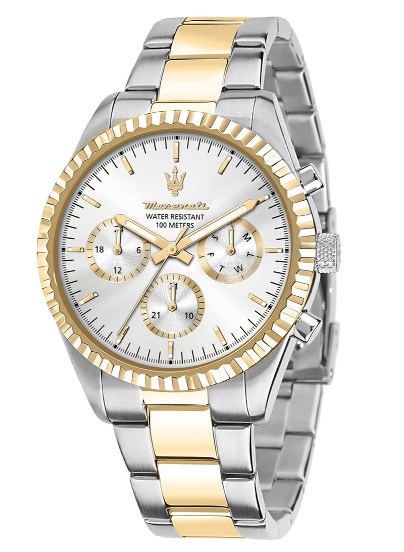 Maserati R8853100021 COMPETIZIONE 43 mm Multifunction Men's Watch, Gold, Quartz Movement - Image 1