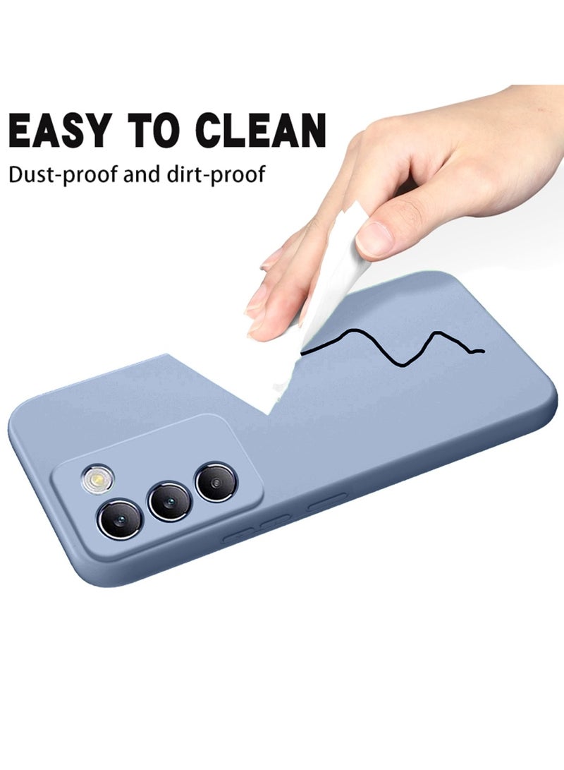 دبليو تيك غطاء غطاء سيليكون سائل V40 SE من vivo - أزرق صخري - Image 4