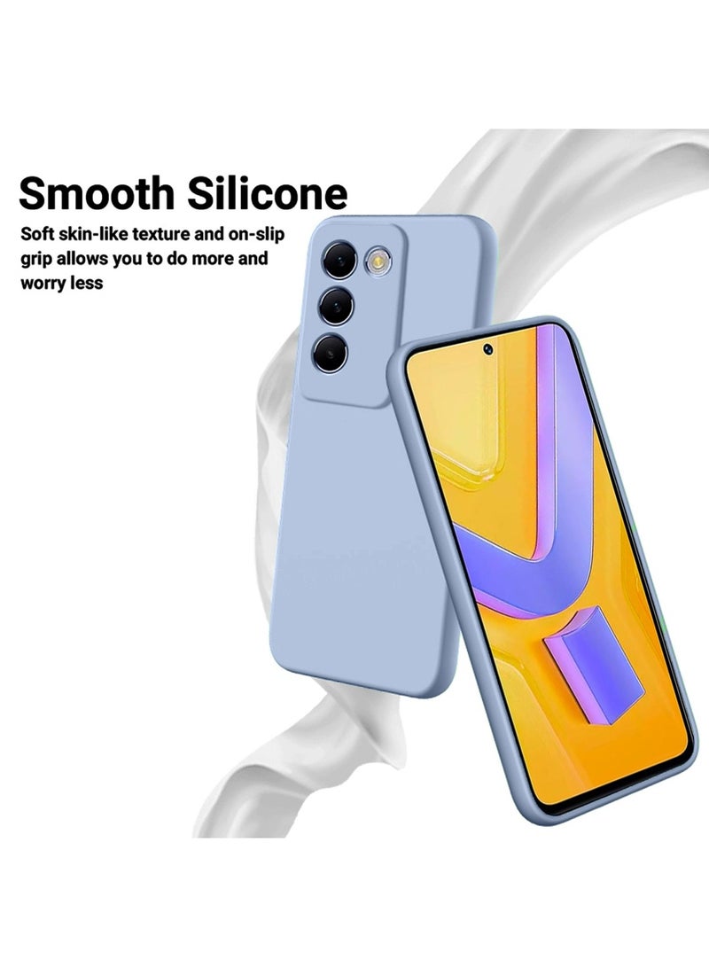 دبليو تيك غطاء غطاء سيليكون سائل V40 SE من vivo - أزرق صخري - Image 5