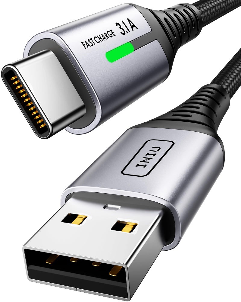 INIU USB C Charger Cable 66ft 31A USB A to Type C Fast Charging Cable Zinc Alloy Braided USBC Data Cord for iPhone 15 Pro Max Samsung S24 S21 S10 A15 Google Pixel 7 LG V30 Moto etc - Image 2