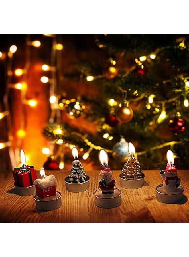 مجموعة من 6 شموع عيد الميلاد - Image 4