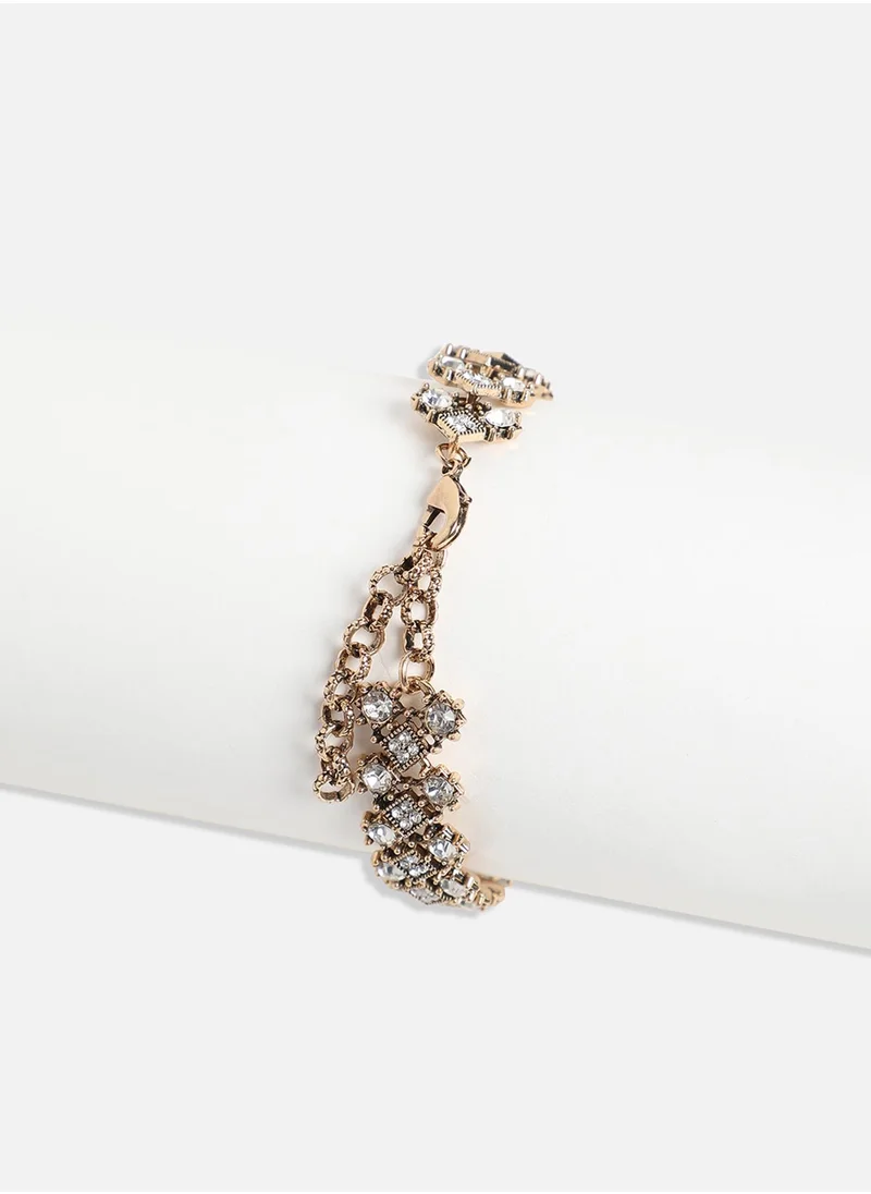 SOHI Crystal Butterfly Bracelet