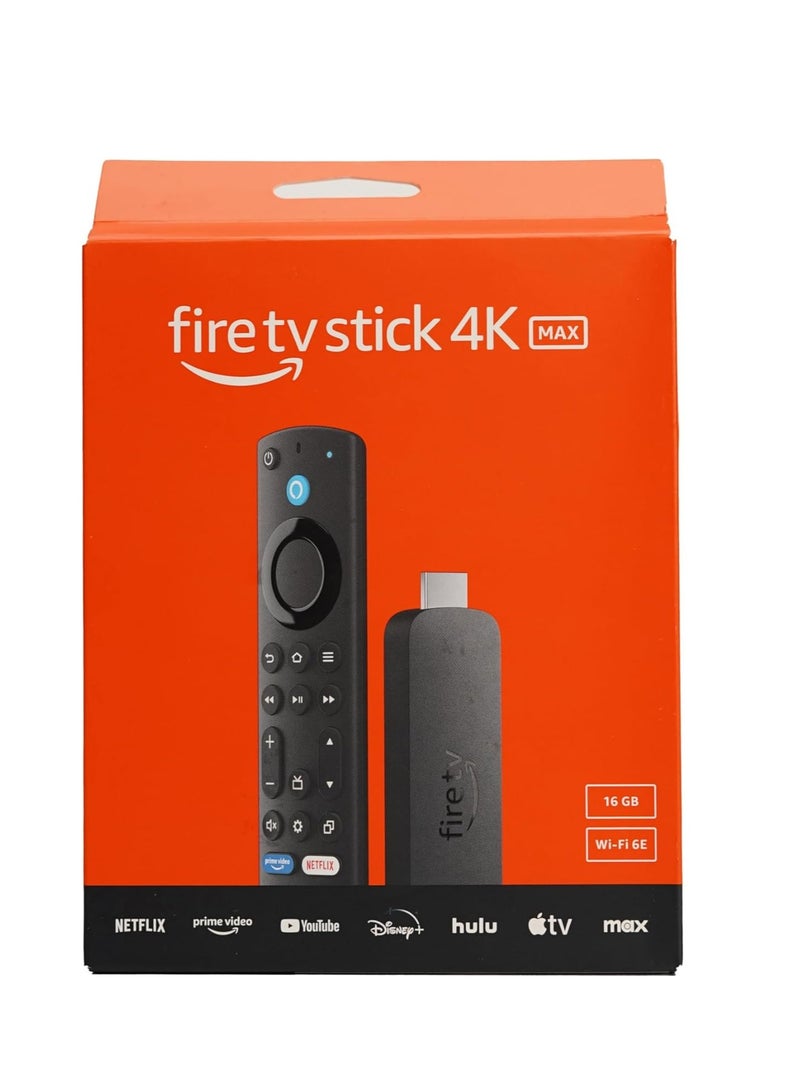 جهاز Fire Stick 4K Max من الجيل الثاني مع جهاز تحكم عن بعد صوتي وجهاز تشغيل الوسائط من الجيل الثالث، ويدعم Wi-Fi 6 - Image 1