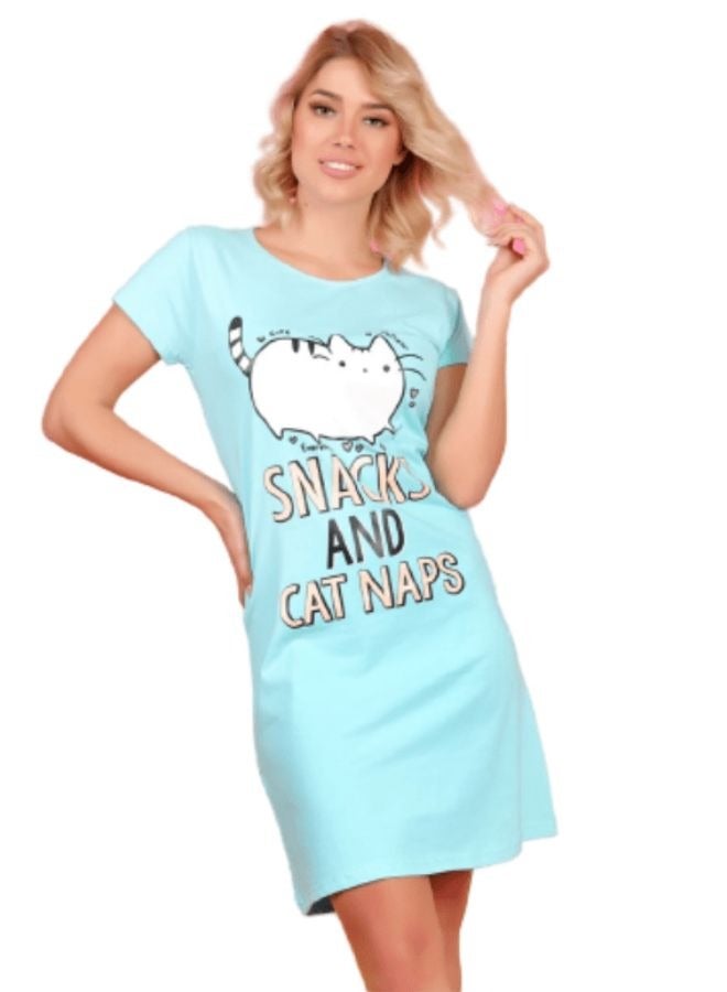 جنة فستان نوم قطن