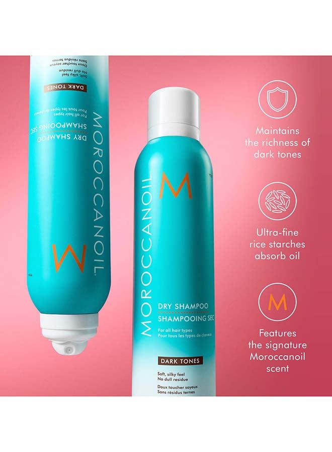 MOROCCANOIL Dry Shampoo for Dark Tones, Ultra-Fine Rice Starch Formula, Oil Absorbing, Refreshes Hair, 5.4 oz Dark Tones 205ml - Image 5