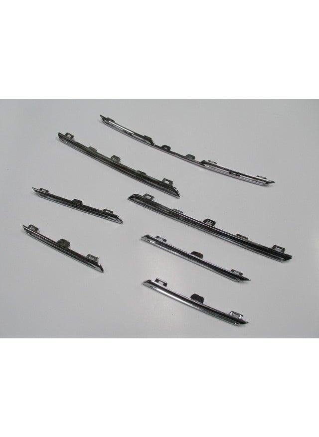 Tw Renault Megane- Iv- Sd- 21->; Front Grille Upper Strip Nickel Plated Set (7 Pieces) ( )  - Image 2