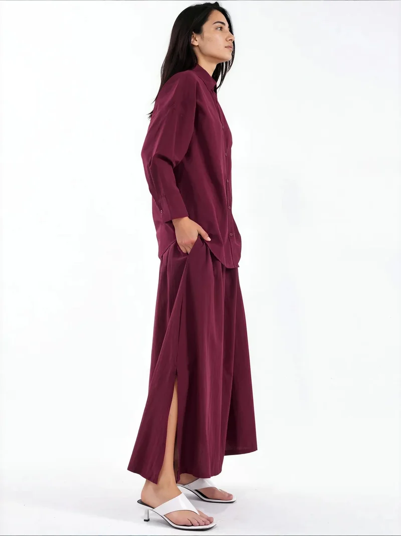 Jennyfer Cotton Viscose Linen Two-Piece Coord