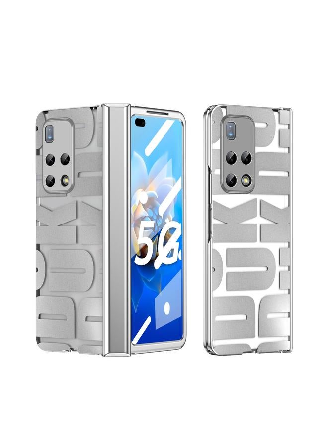 زبون جراب لهاتف Huawei Mate X2، جراب هاتف قابل للطي مطلي بالكهرباء ومتكامل مع مفصلات - Image 1