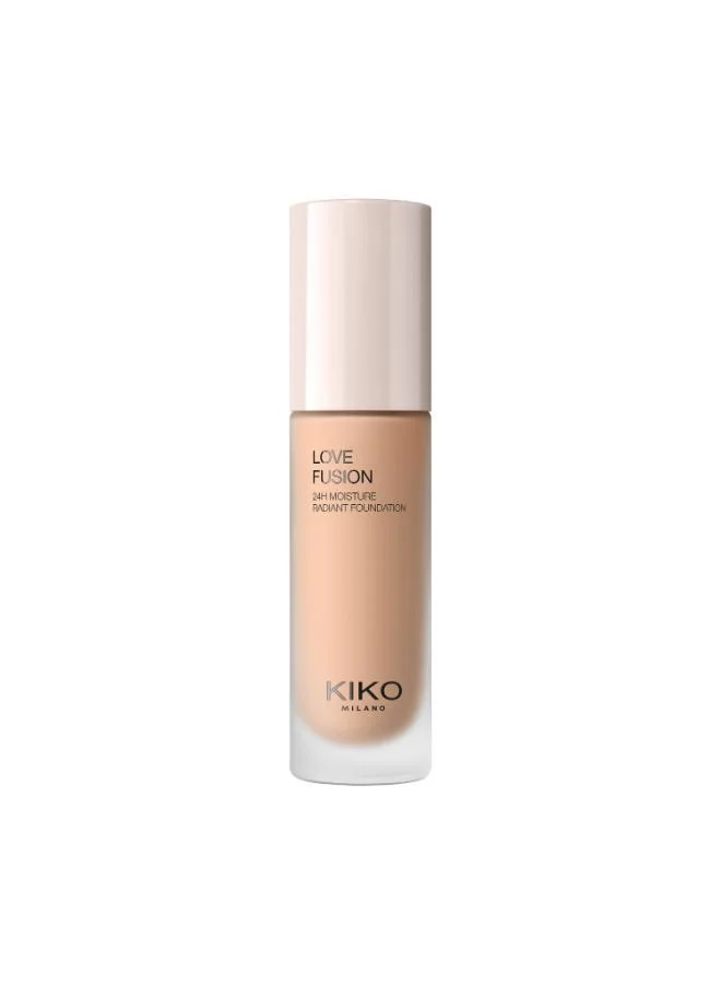 Kiko Milano WARM GOLD LOVE FUSION 24H MOISTURE RADIANT FOUNDATION for Women | Best Price UAE