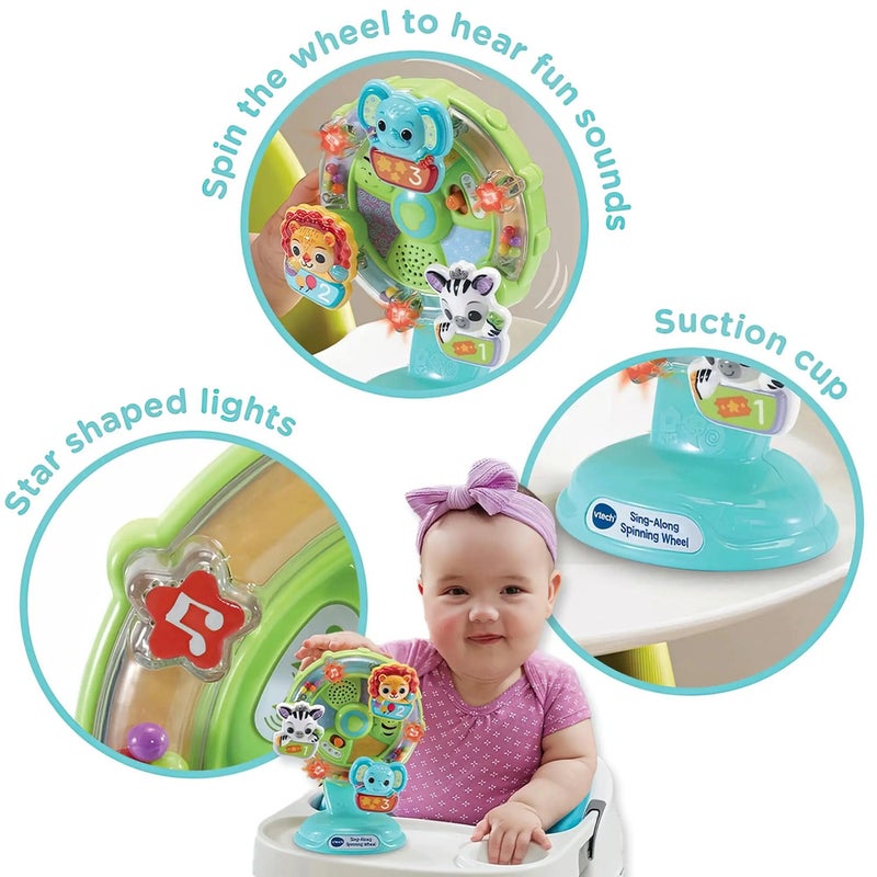 Vtech - Sing-A-Long Spinning wheel - Multicolour | Features 10 happy melodies, 4 sing-along songs and lots of spinning!| Suitbale ages 6m + up - Image 3
