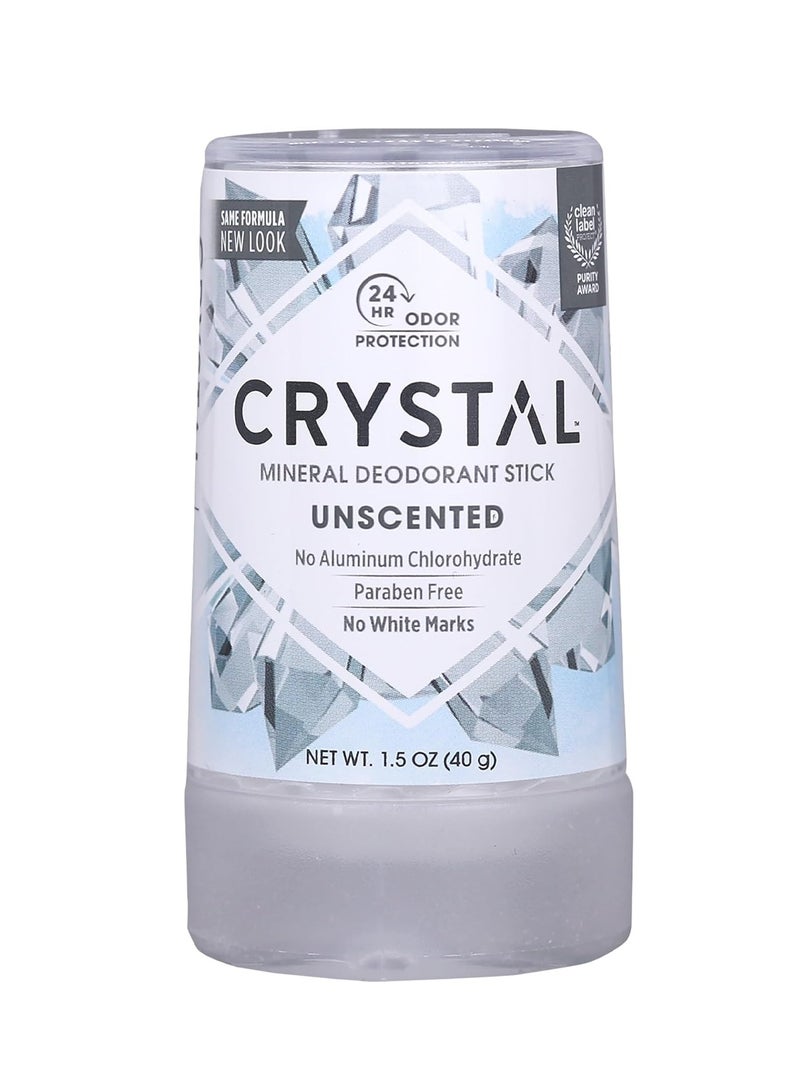 Crystal, Mineral Deodorant Stick, Unscented, 1.5 oz (40 g)