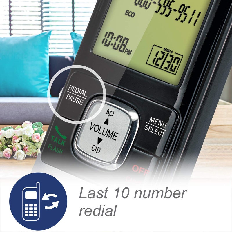 VTech CS6719-2 2-Handset Cordless Phone with Caller ID/Call Waiting, Handset Intercom & Backlit Display/Keypad, Silver - Image 5
