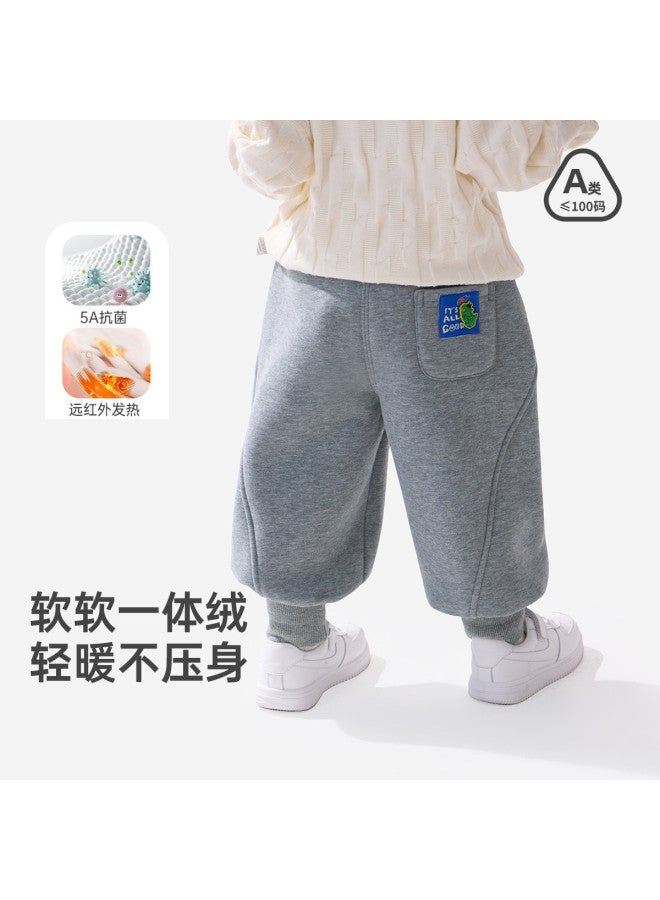 Baby Fleece Sweatpants Winter Style Boys Pants Kids Girls Thick - Image 2