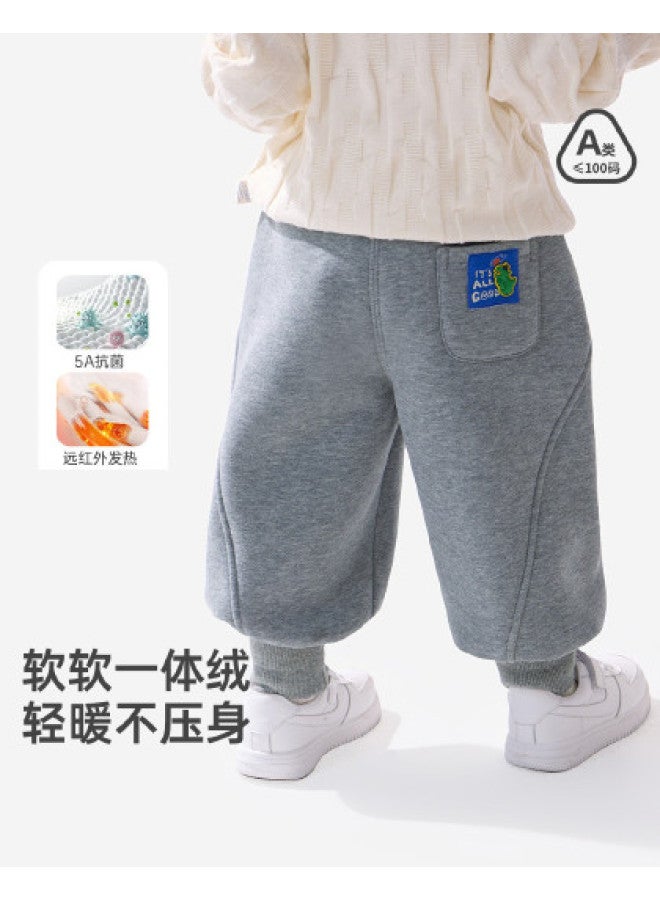 Baby Fleece Sweatpants Winter Style Boys Pants Kids Girls Thick - Image 1