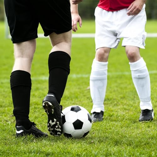 Ultrafun 4 Pairs Soccer Socks Cushioned Knee High Team Sports Football Socks for Men Youth Kids (as1, alpha, l, regular, regular, Royal Blue) - Image 5