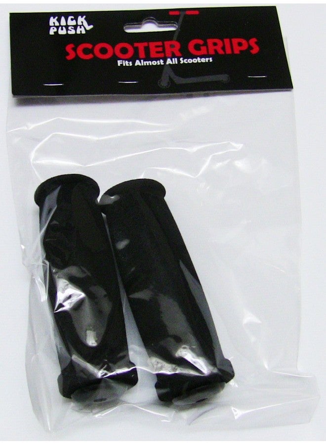 Kick Push Scooter Handle Grips, Black - Image 1