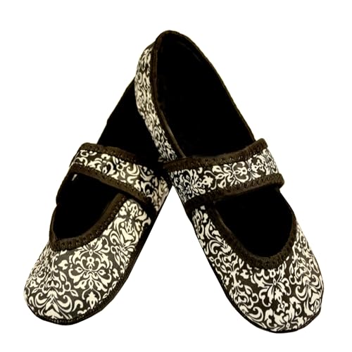Nufoot Betsy Lou Women's Slippers, Foldable, Flexible Flats, Slipper Socks, Travel Slippers, Exercise Shoe, Dance Shoe, Yoga Socks, House Shoes, Indoor Shoes, Midnight, Medium - Image 5