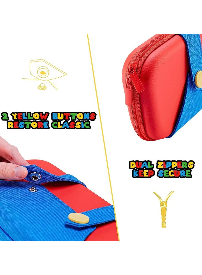 4-in-1 Switch Carrying Case for Nintendo Switch OLED, Portable Travel Case with Hard Cover Case, Screen Protector and Thumb Grip Caps, Carry bag with Game Holders for Switch OLED - Image 3