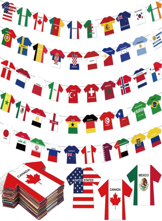 راية أعلام كأس العالم لكرة القدم 2026، 50 قطعة، أعلام دول دولية، زينة لكأس العالم، منتجات ترويجية للحفلات الرياضية والاحتفالات الأولمبية - Image 1
