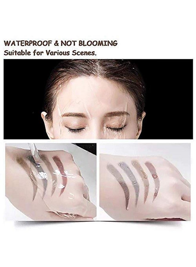 QUEMISS Microblading Eyebrow Pen, Eyebrow Pen 4 Points Eyebrow Pencil, Creates Lasting Makeup Professional Natural Looking Eyebrows, Cover Sparse Areas, Daily Waterproof Eyebrow With Gift (02Dark Brown) - Image 4