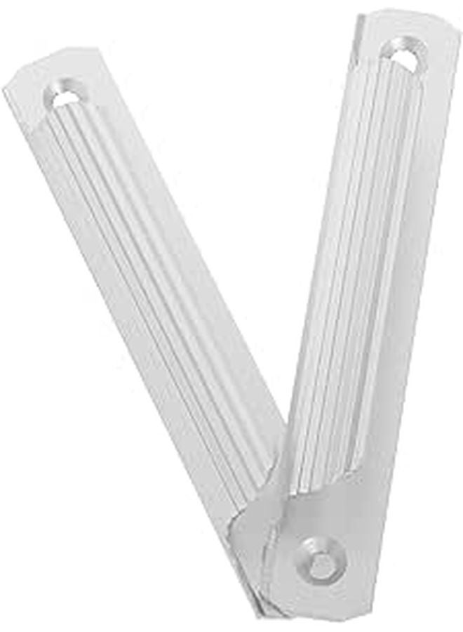 Aluminum Alloy Sliding Door Handle 2pcs Silver Finish Universal Fit for Cabinets Drawers Closet - Image 1