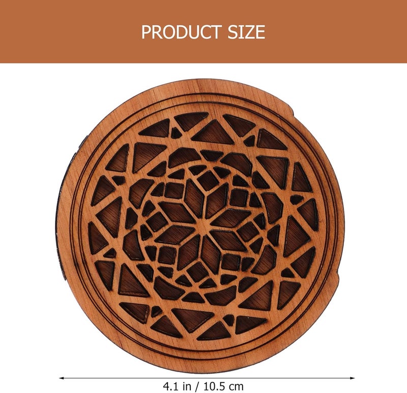 Vaguelly Wooden Guitar Soundhole Cover Block Protector Feedback Reducer for Acoustic Classic Guitar - Image 2