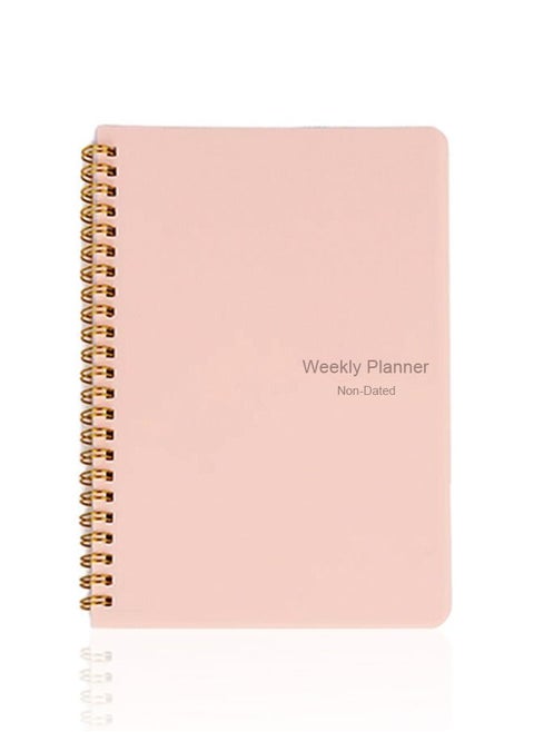 Daily Weekly Plan Schedule Organizer Notebook Weekly Goal Habit Schedule Office School Supplies, Pink
