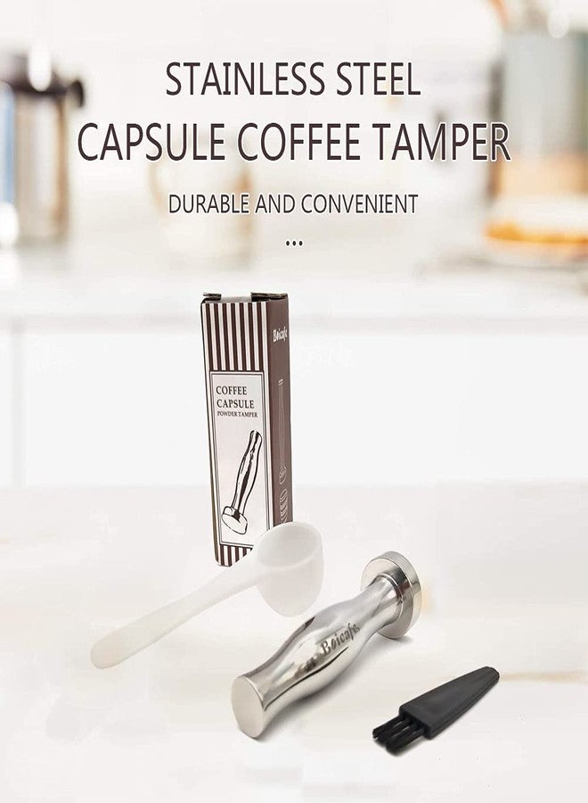 Boicafe Coffee Tamper 24mm, Espresso Tamper 24mm,304 Stainless Steel Espresso Coffee Tamper 24mm with Scoop and Brush - Image 5