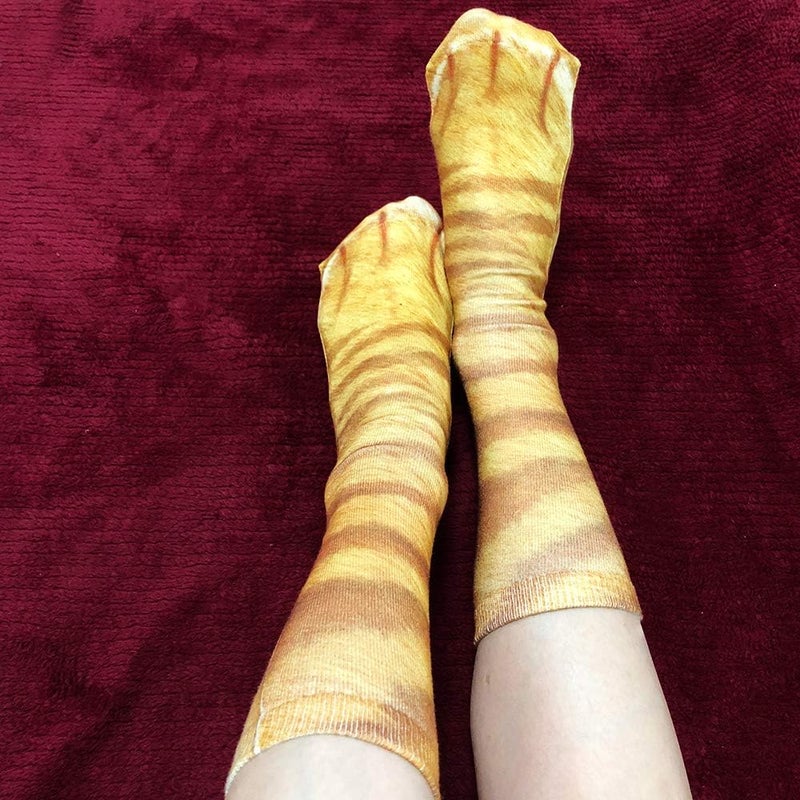 NDLBS Funny Christmas Gifts Novelty 3D Animal Paw Socks Stocking Stuffers for Adult Women Men Teens Gag White Elephant Gifts - Image 2