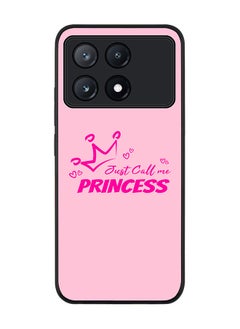 Stylizedd Rugged Black Edge Case for Xiaomi Poco X6 Pro, Slim fit Case Flexible Anti Drop TPU Gel Thin Cover -  Just call me princess  - Image 1