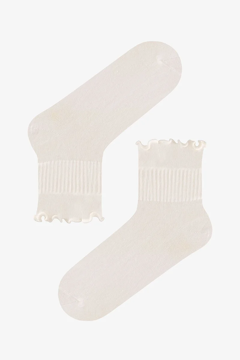 Penti PENTI Rose Ruffled Pair Crew Socks