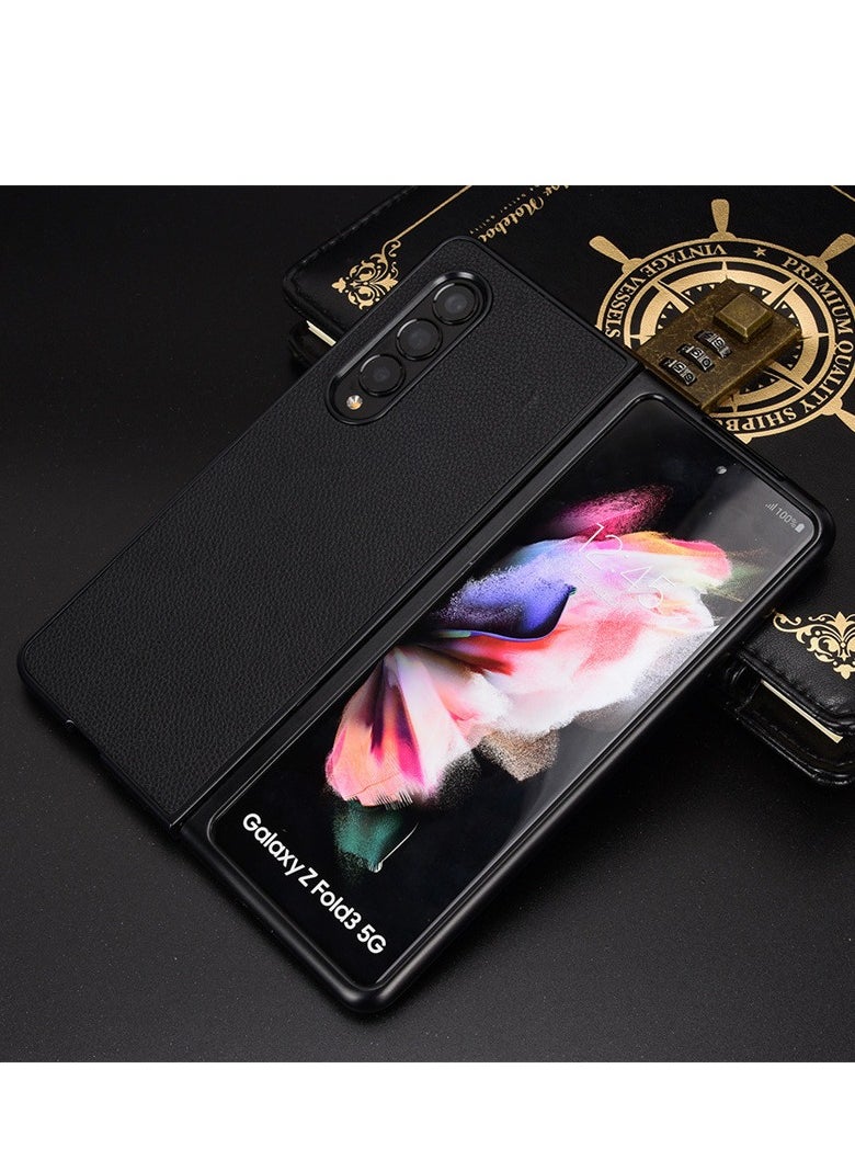 Generic Compatible with Galaxy Z Fold 3 phone case, Samsung Fold 3 folding phone case, veneer flap case  - Image 2