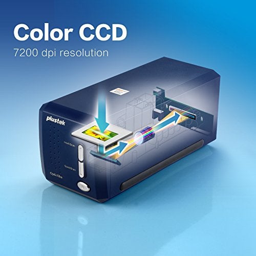 Plustek OpticFilm 8100-35mm Negative Film/Slide Scanner with 7200 DPI and 48-bit Output. Bundle Silverfast SE Plus 9, Support Mac and Windows - Image 3