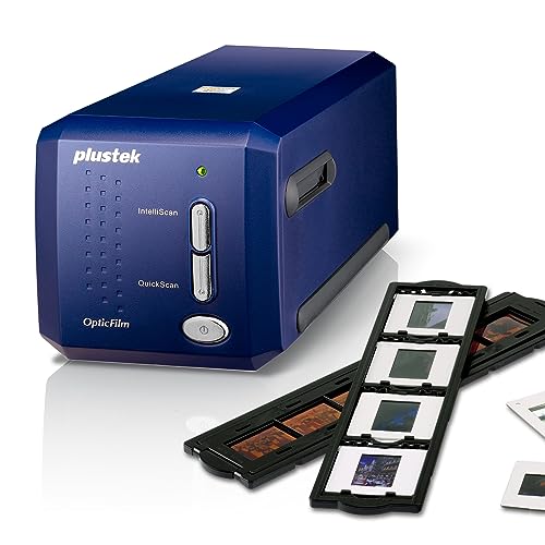 Plustek OpticFilm 8100-35mm Negative Film/Slide Scanner with 7200 DPI and 48-bit Output. Bundle Silverfast SE Plus 9, Support Mac and Windows - Image 1