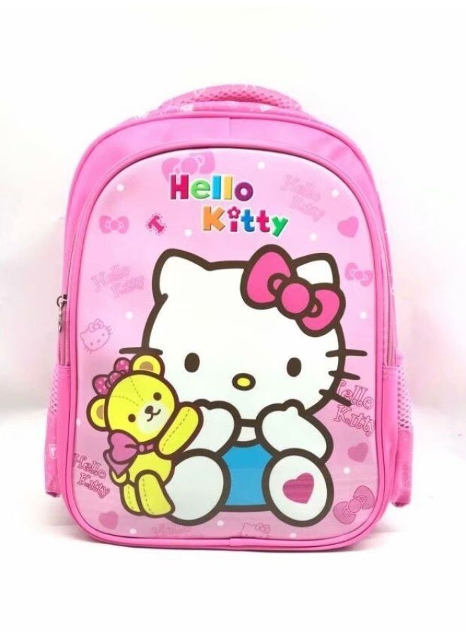 Backpack Primary School Students Grade 1-2 Ice And Snow Princess Schoolbag Daughter Boy McQueen Backpack Load Reduction Ridge Protection Bag Batch-Color:Ice Blue - Image 2