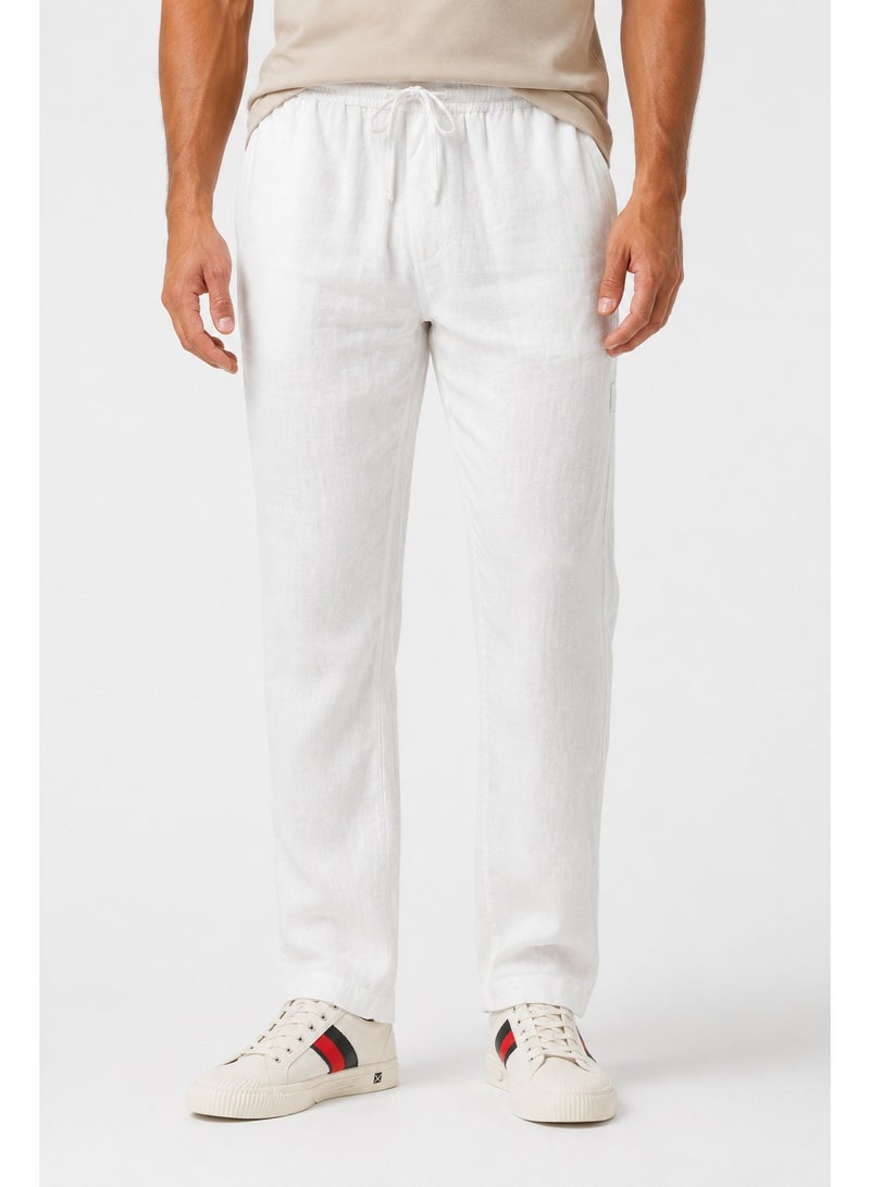 WHITE RABBIT Men’s Linen Pants Designed with a relaxed fit - Image 1